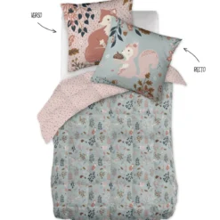 Piumino stampato per bambini e la sua federa (140 x 200 cm) Tamia Multicolore