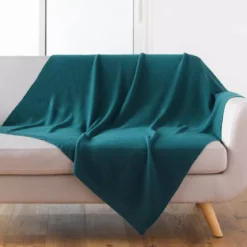 Plaid (150 cm) Tricotine Verde smeraldo