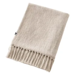 Plaid cotone (130 x 160 cm) Sixtine Beige