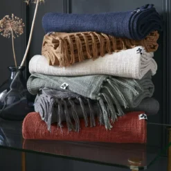 Plaid cotone (130 x 160 cm) Sixtine Camel