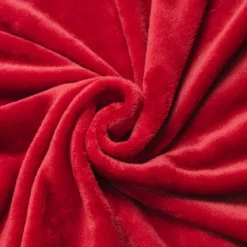 Plaid morbida di flanella (130 x 180 cm) Didou Rossa