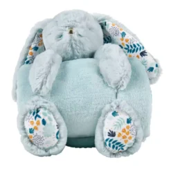 Plaid morbido (90 cm) e peluche Coniglio Blu