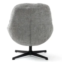 Poltrona girevole in tessuto (seduta 47 cm) Rezo Grigio chiaro