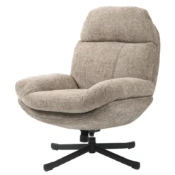 Poltrona girevole in tessuto (seduta 49 cm) Moor Beige Sabbia