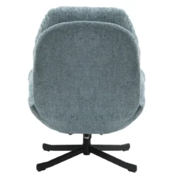 Poltrona girevole in tessuto (seduta 49 cm) Moor Blu chiaro