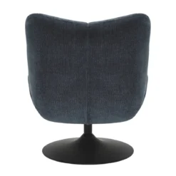 Poltrona girevole in tessuto testurizzato (seduta 46 cm) Axis Blu navy