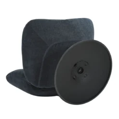 Poltrona girevole in tessuto testurizzato (seduta 46 cm) Axis Blu navy