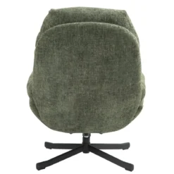 Poltrona girevole in tessuto (seduta 49 cm) Moor Verde scuro