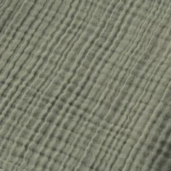 Poncho adulto in garza di cotone S/M Gaïa Verde rosmarino