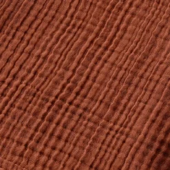 Poncho da bagno per bambini in garza di cotone 2/5 anni Gaïa Terracotta