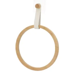 Portasciugamani adesivo arrotondato (D21 cm) Easy Chic Bianco