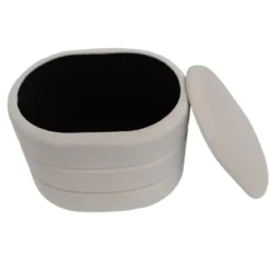 Pouf contenitore (H38 cm) Kilène Bianco