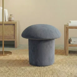 Pouf (H45 cm) Maryline Blu grigio