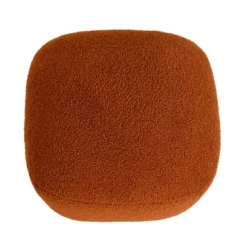 Pouf in bouclé (H43 cm) Nyxor Terracotta
