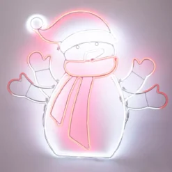 Pupazzo di neve luminoso 588 LED (H61 cm) Neon Moov light Multicolore