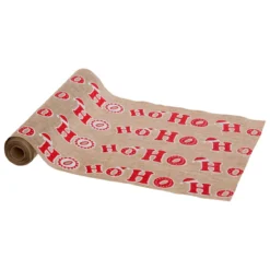 Runner da tavola in juta (300 x 28 cm) Hohoho Beige e rosso