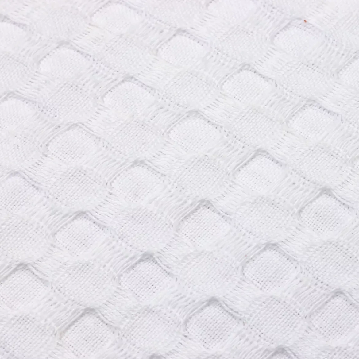 Runner letto cotone nido d'ape (130 x 160 cm) Maya Bianco