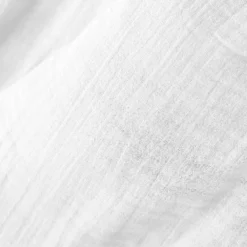 Runner letto garza di cotone (90 x 200 cm) Gaïa Bianco chantilly