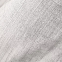 Runner letto garza di cotone (90 x 200 cm) Gaïa Grigio nuvola