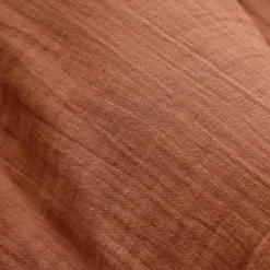 Runner letto garza di cotone (150 x 150 cm) Gaïa Terracotta