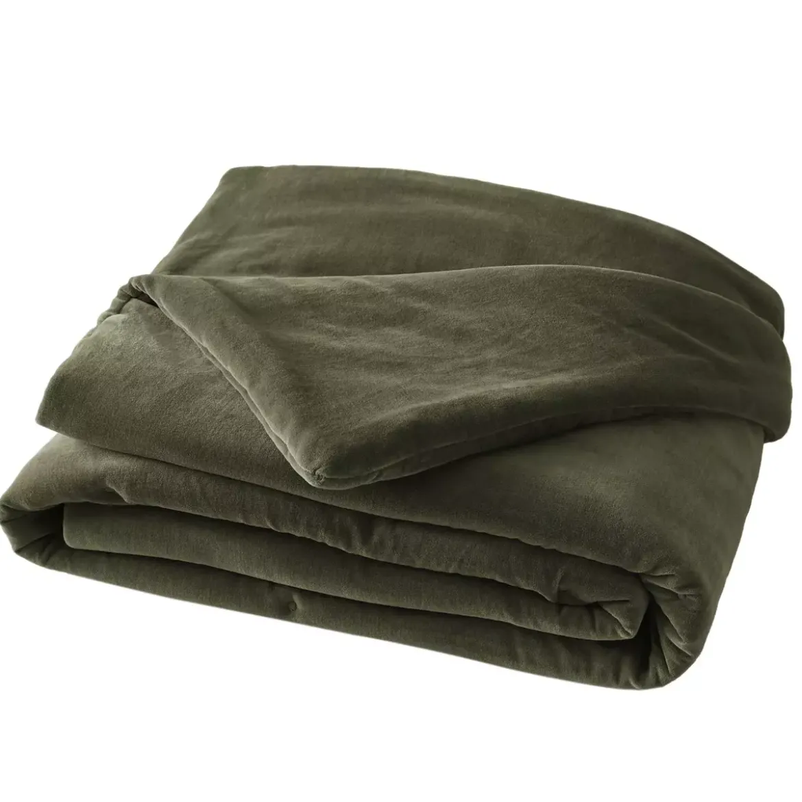 Runner letto velluto di cotone (90 x 200 cm) Victor Verde timo