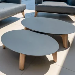 Salotto da giardino alluminio 8 posti 6 pezzi Monte Carlo Grigio antracite e beige