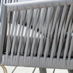 Salotto da giardino in alluminio 2 posti 3 pezzi Amalfi Grigio antracite