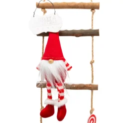 Scala in legno da appendere (H115 cm) I folletti birichini Rosso