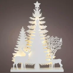 Scena luminosa Foresta a pile Bianco caldo