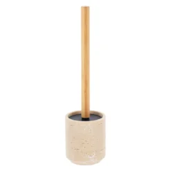 Scopino per WC in poliresina effetto travertino Lina Beige