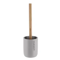 Scopino WC in poliresina Purebamboo Grigio chiaro