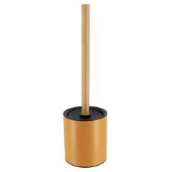 Scopino WC metallo Purebamboo Giallo senape