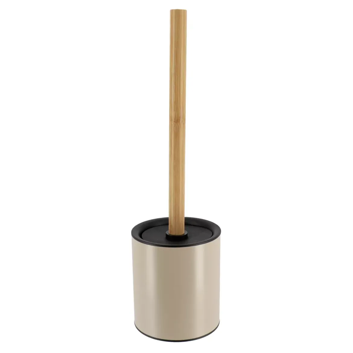 Scopino WC metallo Purebamboo Tortora