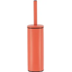 Scopino WC quadrato con coperchio in metallo Boho-Chic Terracotta