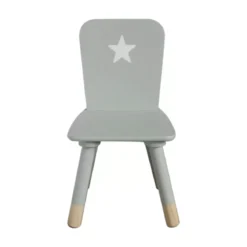 Sedia bambino legno (H50 cm) Stars Verde