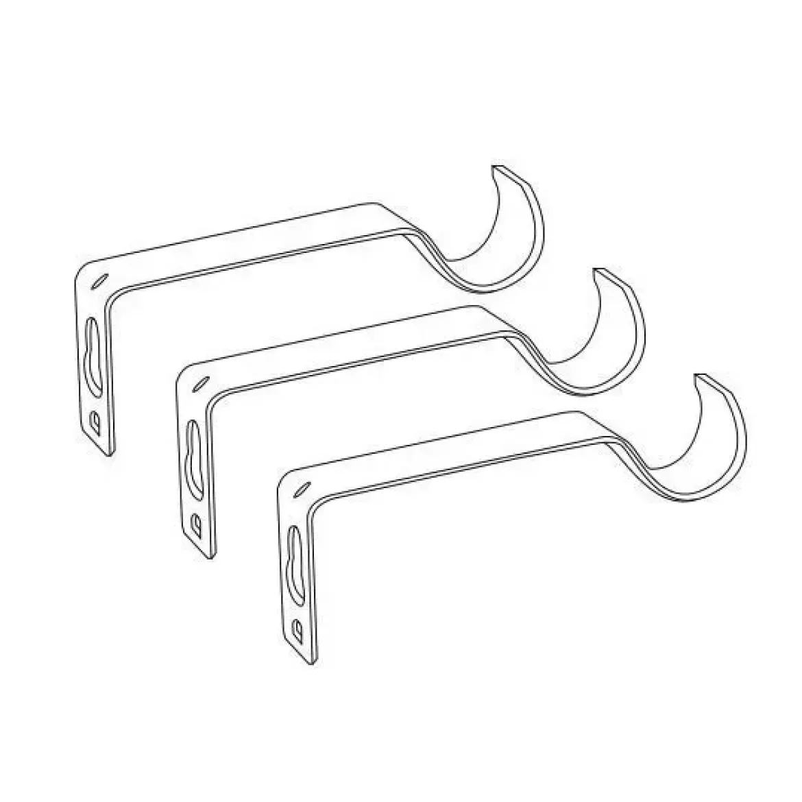 Set bastone per tenda allungabile (L120 - L210 cm / D19 mm) Villalouise Grigio