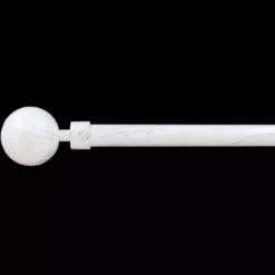 Set completo bastone tenda regolabile (L120 - L210 cm / D19 mm) Basic Bianco e oro