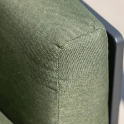 Set da giardino in alluminio 5 posti 4 pezzi Monte Carlo Grigio antracite e verde rosmarino