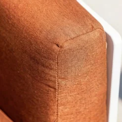 Set da giardino in alluminio 8 posti 6 pezzi Monte Carlo Bianco e terracotta