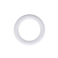 Set di 8 anelli per bastone per tende in legno cerusato (D28 mm) Soren Bianco
