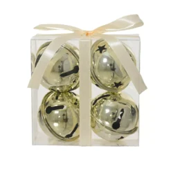 Set di 4 campanelle in metallo (D11 cm) Christmas Nova Oro