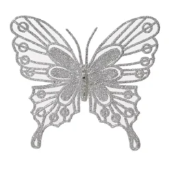 Set di 2 farfalle Fanny Argento