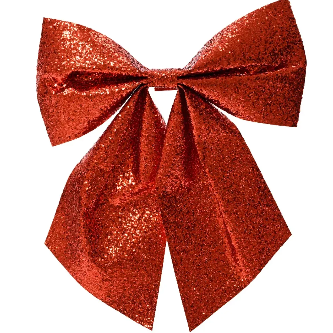 Set di 5 fiocchi di Natale (H9 cm) Brillante Rosso