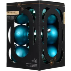 Set di 12 palline di Natale (D60 mm) Aravis Blu brillante