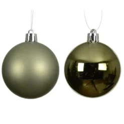 Set di 6 palline di Natale (D80 mm) Aravis Verde rosmarino