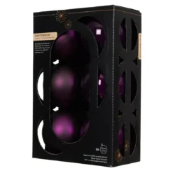 Set di 6 palline di Natale (D80 mm) Aravis Fico