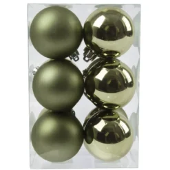 Set di 12 palline di Natale (D60 mm) Aravis Verde rosmarino