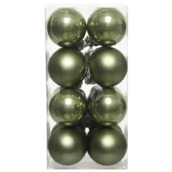 Set di 16 palline di Natale (D40 mm) Aravis Verde rosmarino