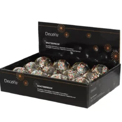 Set di 12 palline di Natale (D80 mm) Festive Multicolori