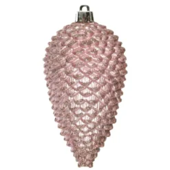 Set di 4 pigne Alpine Rosa cipria